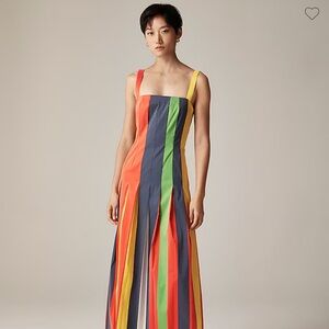 Christopher John Rogers Orange Yellow Sheath Midi Dress